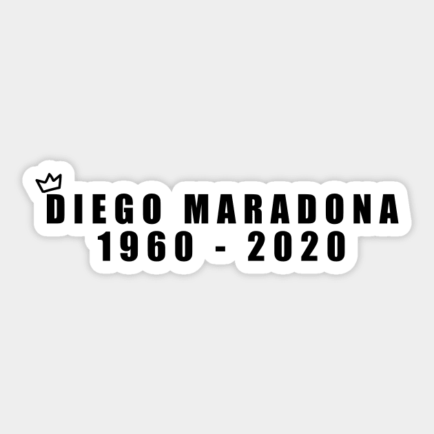 DIEGO MARADONA | TYPE | LEGEND | KING Sticker by theDK9